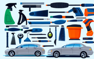 A comprehensive car cleaning set