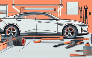 A car with different sections highlighted