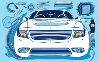 Various car care products like wax