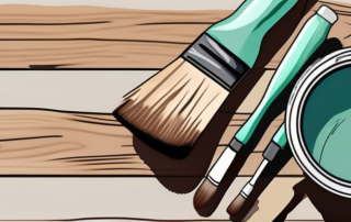 Various painting tools such as brushes