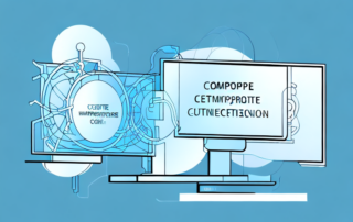 Two computers exchanging encrypted data