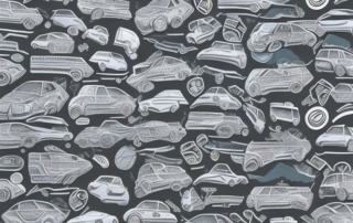 A variety of creatively designed car windshield stickers on a car's front windshield