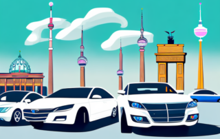 A variety of cars with different vibrant and sleek car wraps