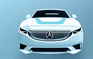 A sleek car with matte paint protection film applied