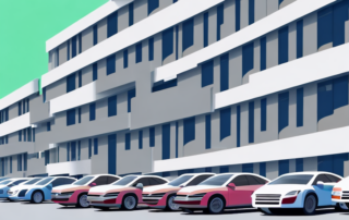 Several cars in different colors and patterns