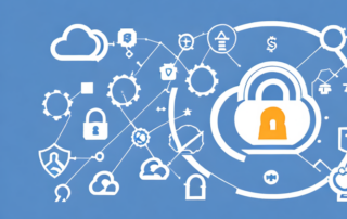 A secure onedrive cloud storage icon