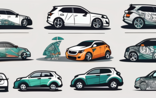 A variety of unique car stickers being applied on different parts of a car