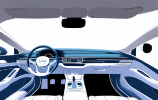 The interior of a car