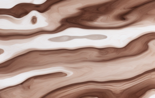 Various stages of a wooden surface being sanded and polished