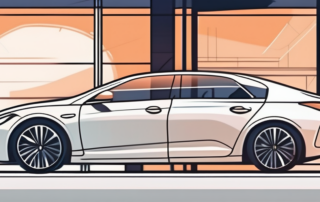 A car with sleek