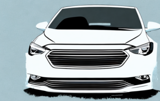 A car with different sections marked for folienbeschriftung (vinyl wrapping)