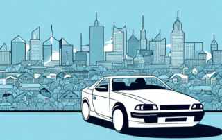 A car being detailed and polished in a garage