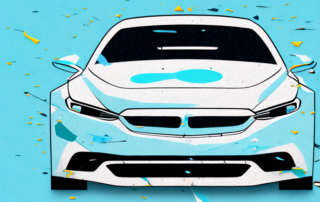 A car with visible signs of paint damage