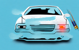 A car with visible scratches