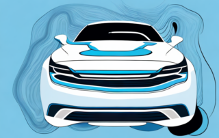 A vehicle being wrapped in a sleek