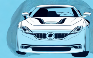 A sleek car with a stylish