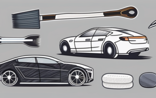 A car with light scratches on its surface