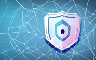 A cracked shield symbolizing a data breach