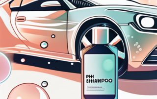 A car gleaming after a wash