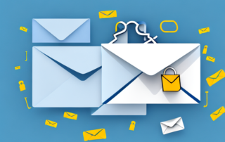 A secured envelope symbolizing an email