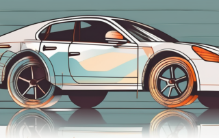 Various types of plotter foils applied on different parts of a car