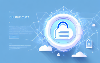 A secure vault with various data elements like files