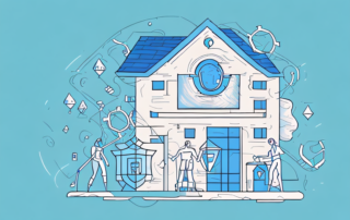 A home with a protective shield around it