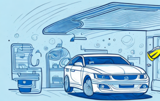 A car interior focusing on the roof lining