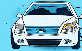 A car with minor paint damage