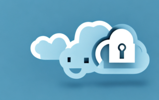 A cloud locked with a padlock