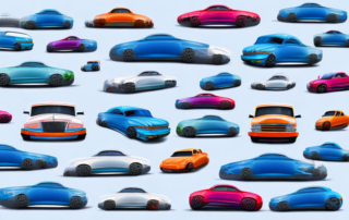 A variety of different vehicle templates