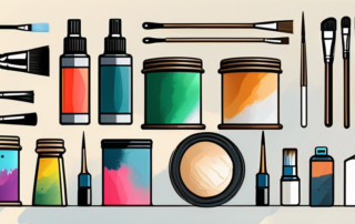 Various painting tools such as brushes