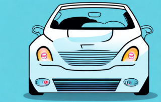 A car with a highlighted plastic part