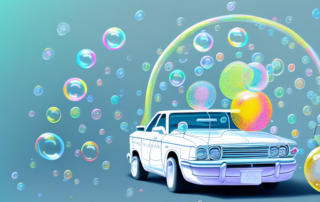 A car parked on a street