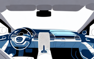 A car interior focusing on the dashboard