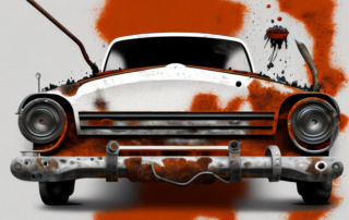 Various tools like a wire brush