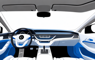 The interior of a car