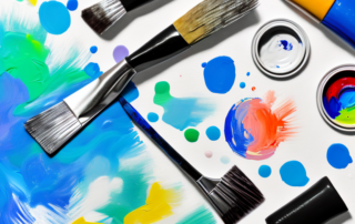 Various tools like a paint scraper