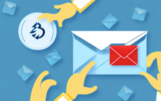 Two computers exchanging an envelope wrapped with a digital lock