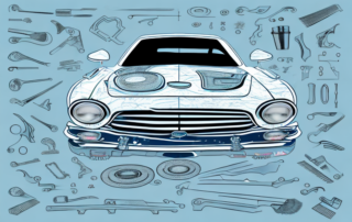 A car with visible scratches on its plastic parts