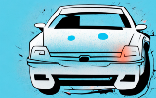 A car with visible scratches on its paintwork