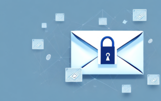 A computer with a file symbol being enveloped by a padlock