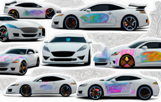 A variety of cars from different angles