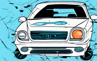 A car with visible deep scratches on its plastic parts