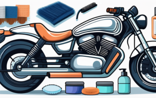 A motorcycle with matte finish paint