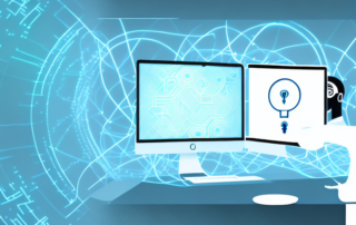 Two computers exchanging a secure