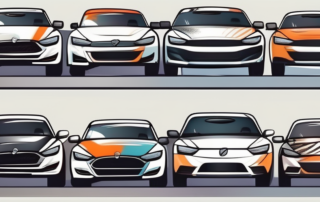 A variety of tuning cars