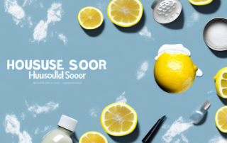 Various household items like baking soda