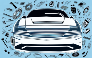 A car hood adorned with various stylish and cool car stickers