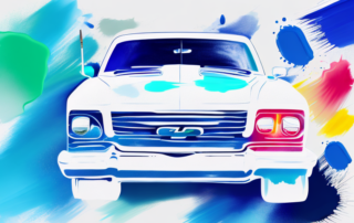 A car half covered in fresh